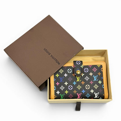 Louis Vuitton Portefeuille Viennois Monogram Multicolor Clasp Wallet Bifold Noir — view 2