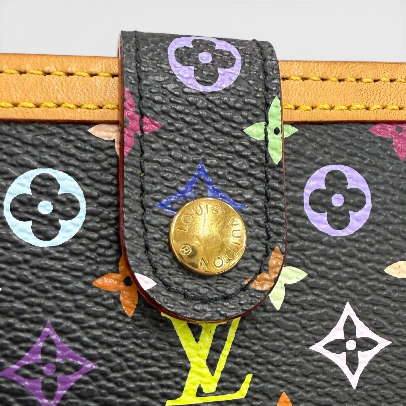Louis Vuitton Portefeuille Viennois Monogram Multicolor Clasp Wallet Bifold Noir — view 9