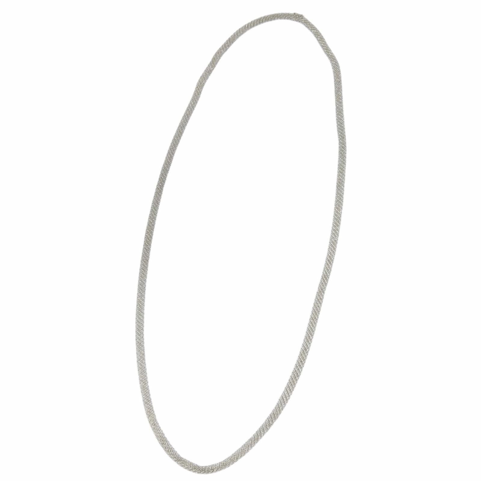 Tiffany & Co Elsa Peretti Somerset Mesh Necklace 925 Sterling Silver
