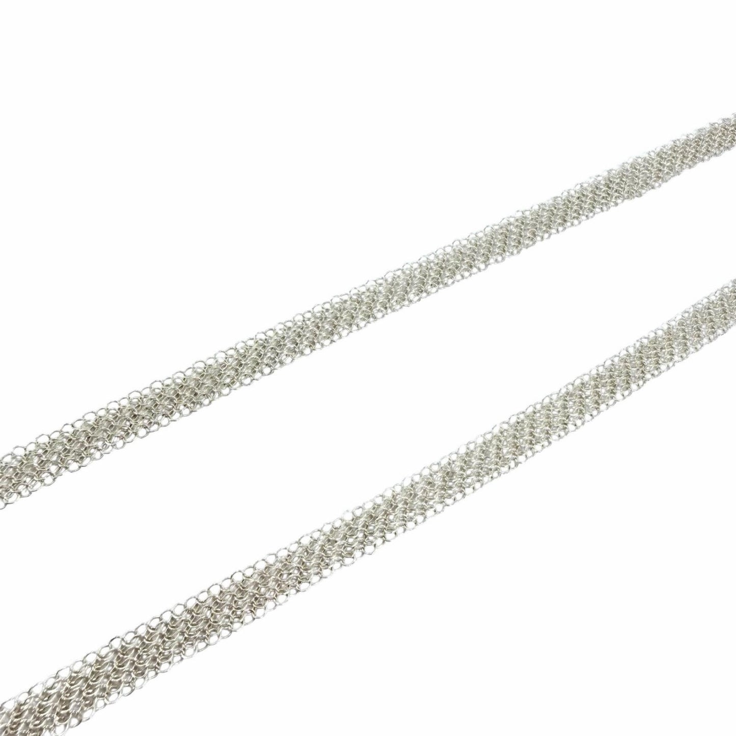 Tiffany & Co Elsa Peretti Somerset Mesh Necklace 925 Sterling Silver — view 4