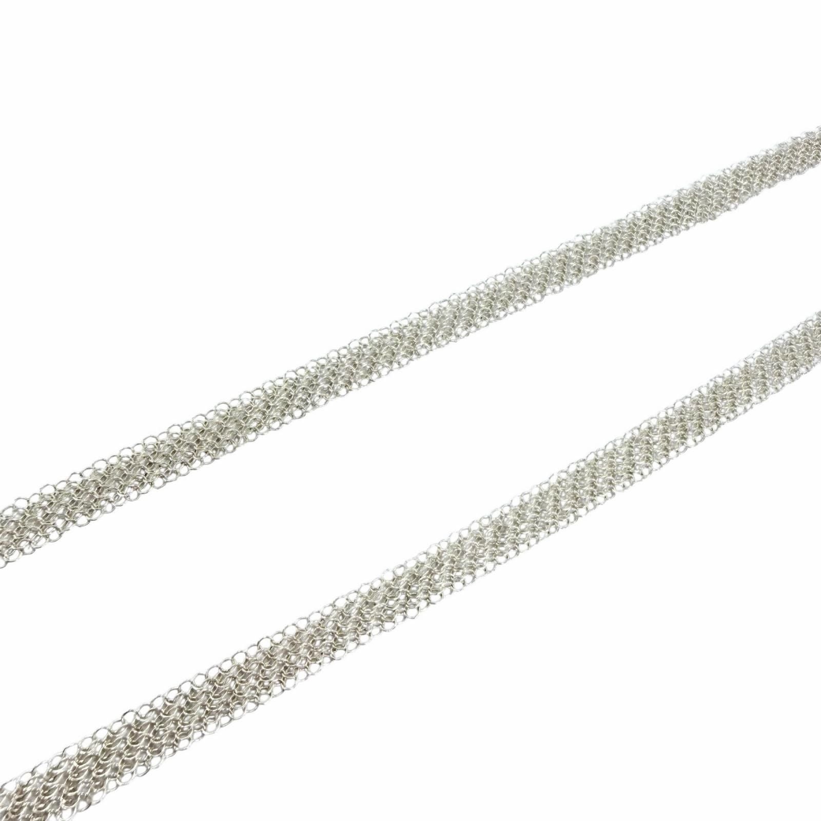 Tiffany & Co Elsa Peretti Somerset Mesh Necklace 925 Sterling Silver — view 4