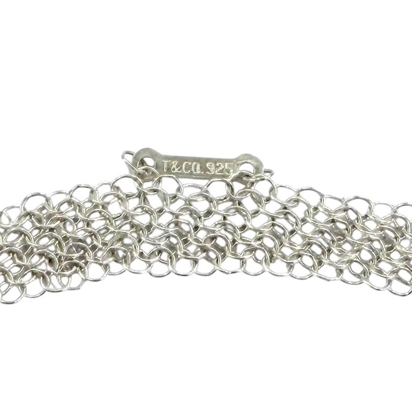Tiffany & Co Elsa Peretti Somerset Mesh Necklace 925 Sterling Silver — view 5