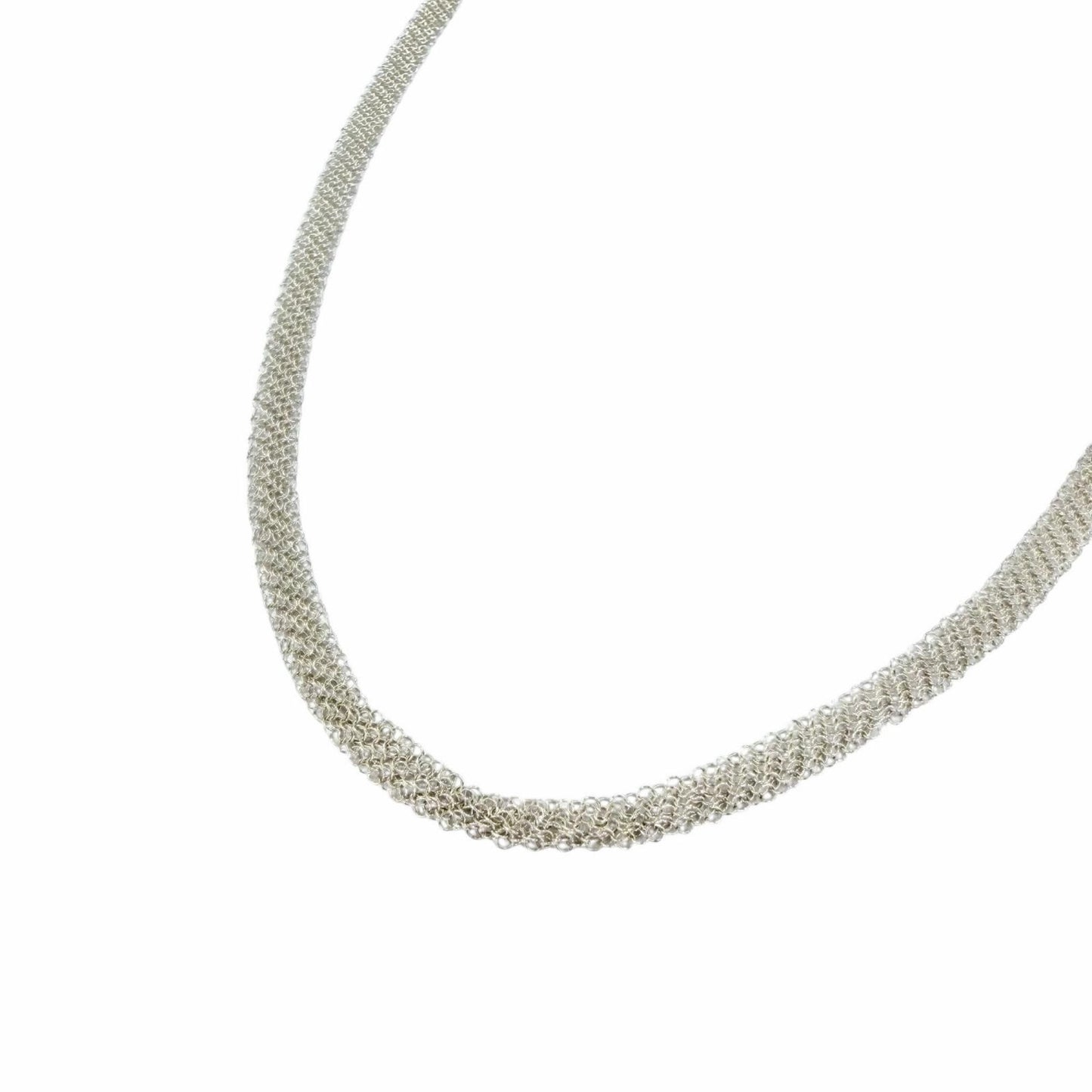 Tiffany & Co Elsa Peretti Somerset Mesh Necklace 925 Sterling Silver — view 3