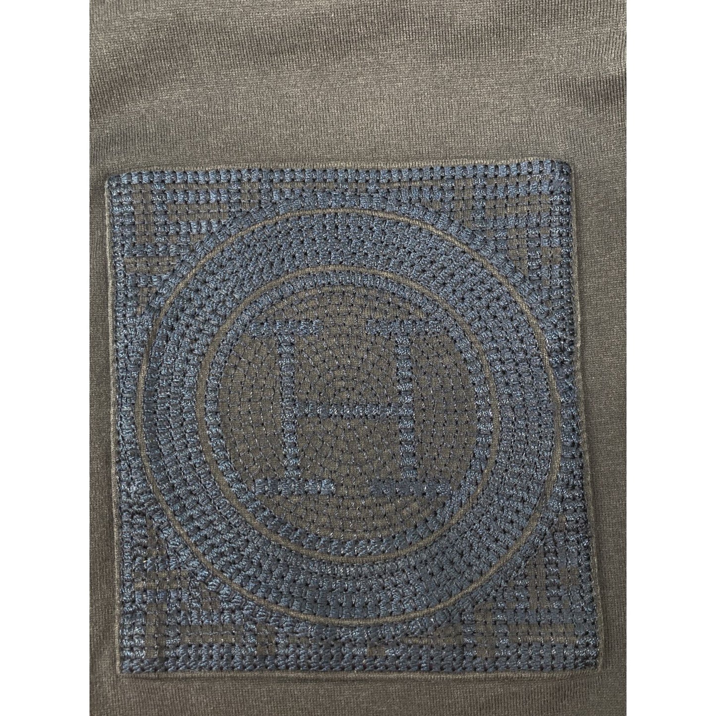 Hermes Logo Embroidered Pocket T-Shirt 34 — view 6