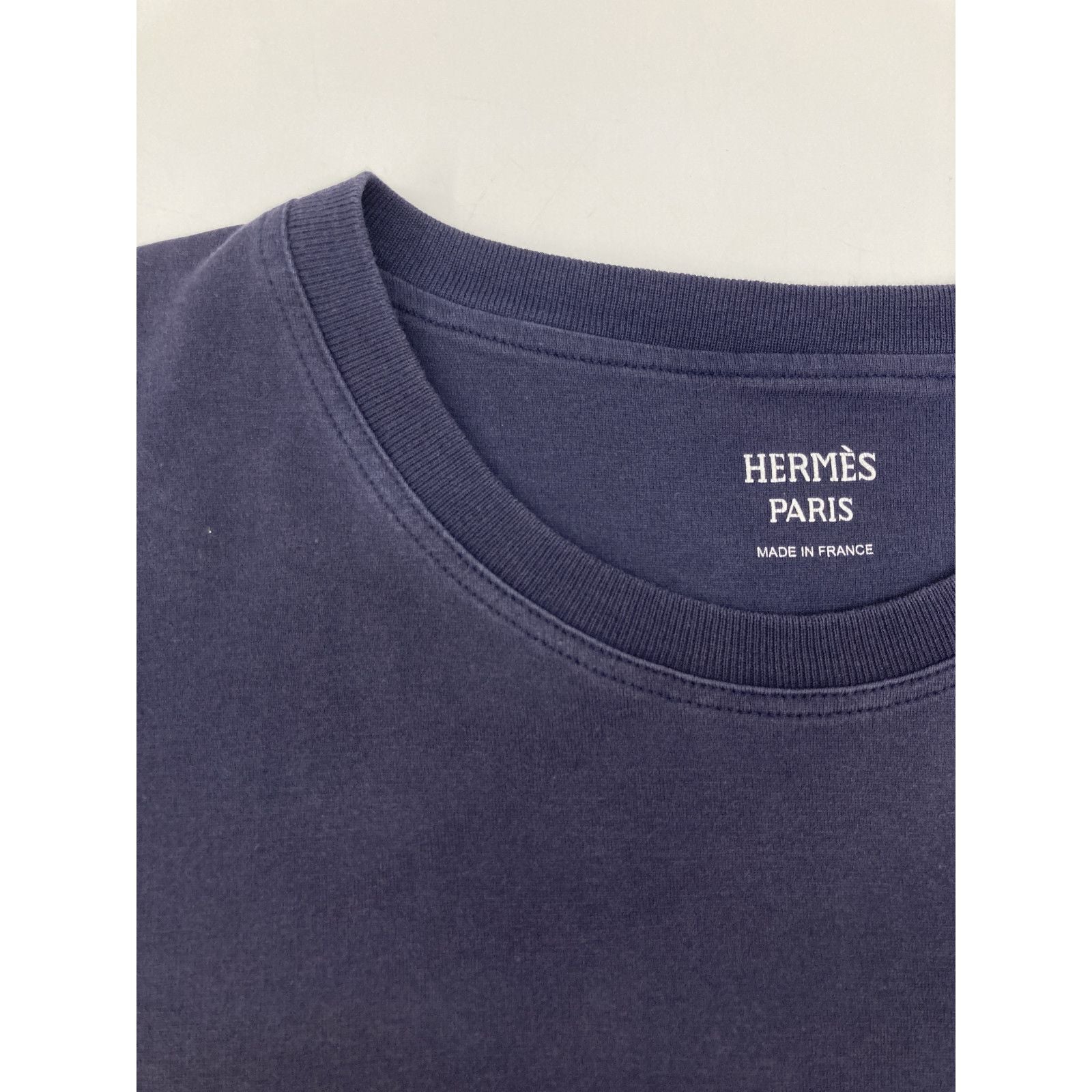 Hermes Logo Embroidered Pocket T-Shirt 34 — view 7