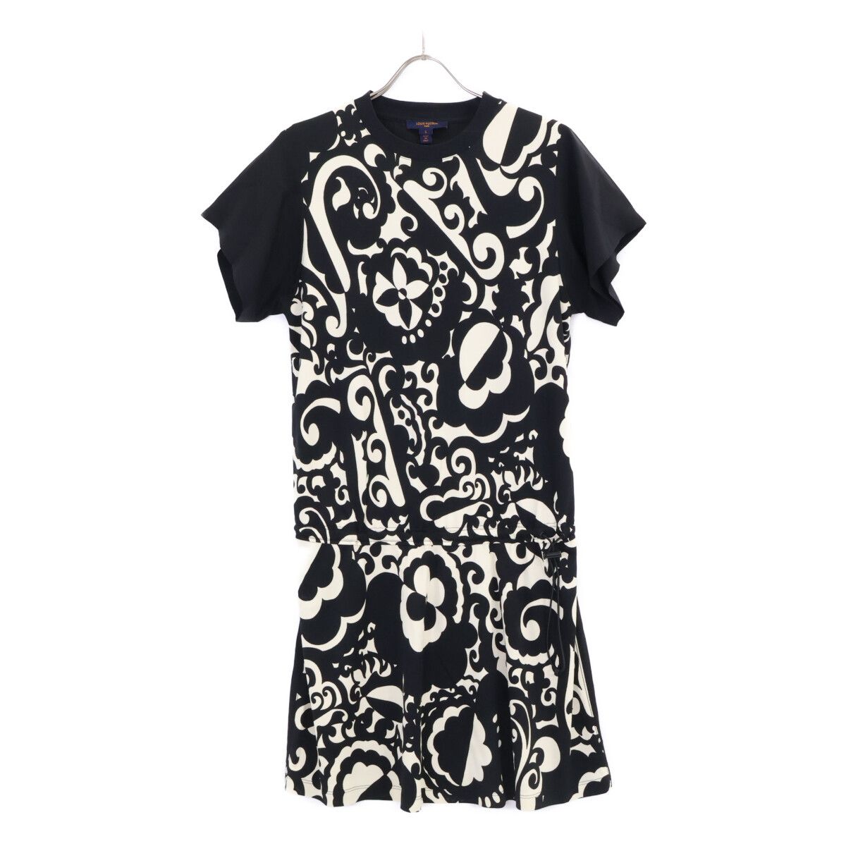 Louis Vuitton Gap Waist Gathers Silk Cotton Dress