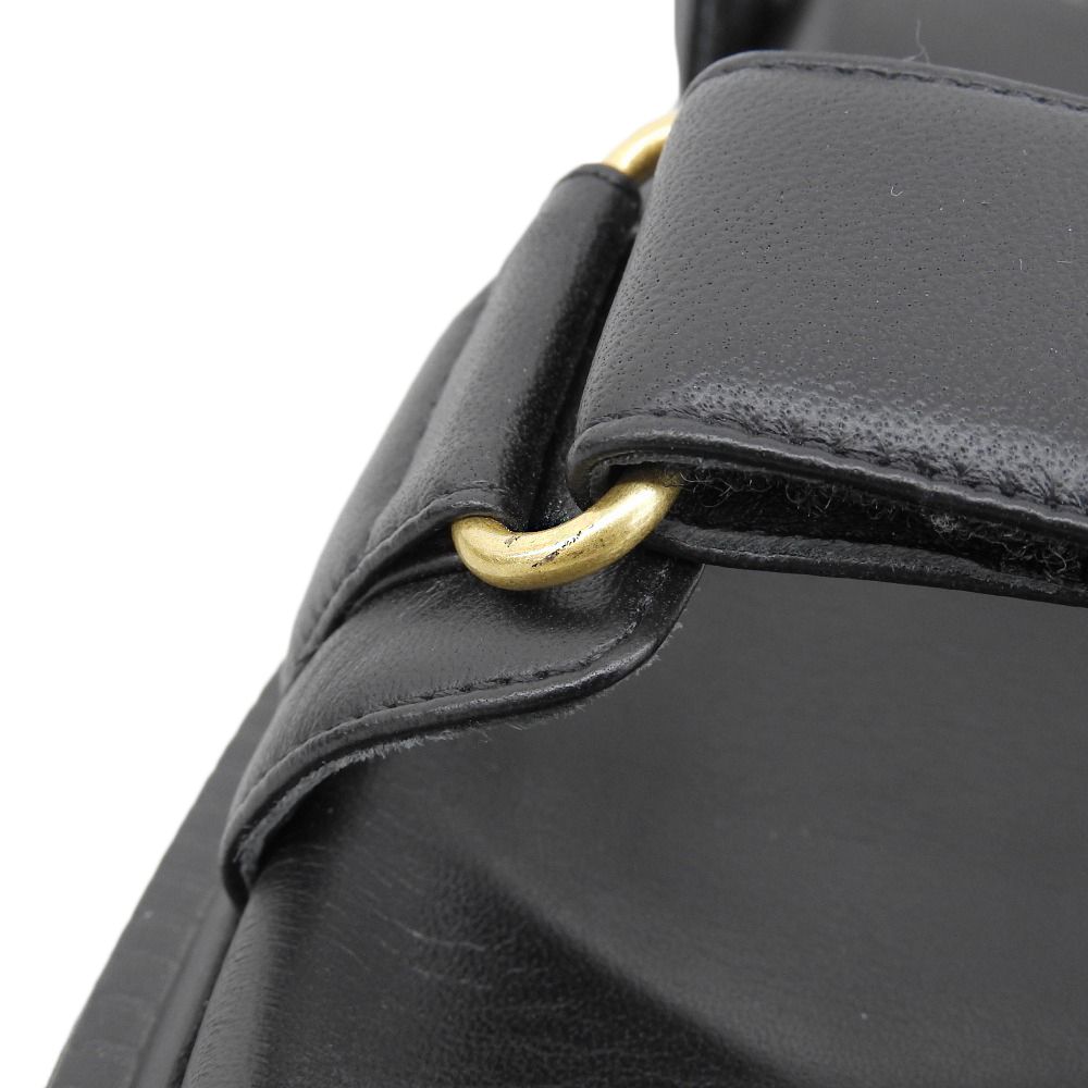 Dior Act Lambskin Metal Logo Backstrap Sandals Black Gold — view 5