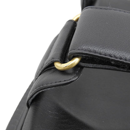 Dior Act Lambskin Metal Logo Backstrap Sandals Black Gold — view 5