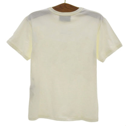 Gucci Cotton Front Logo Crew Neck Short Sleeve Top White Blue — view 2