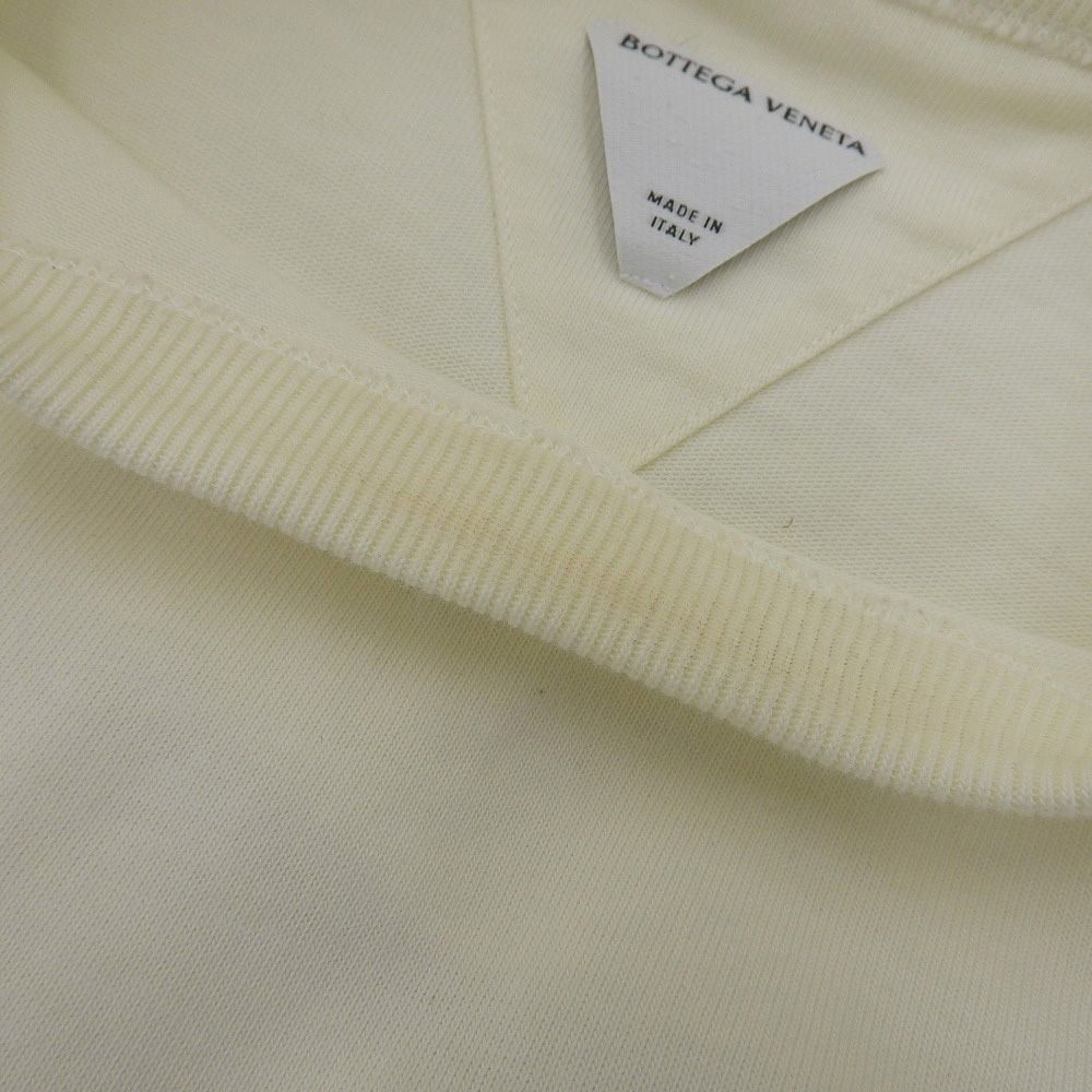 Bottega Veneta Stitch Pocket Short Sleeve Cropped Top Ivory — view 5