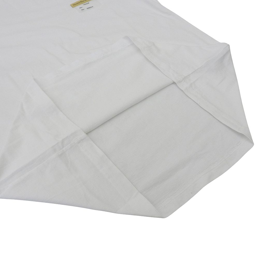 Dior Cotton Visitor Patch Crew Neck S Top T-Shirt Top White — view 6