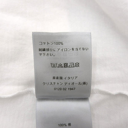 Dior Cotton Logo Embroidery T-Shirt Top White — view 4