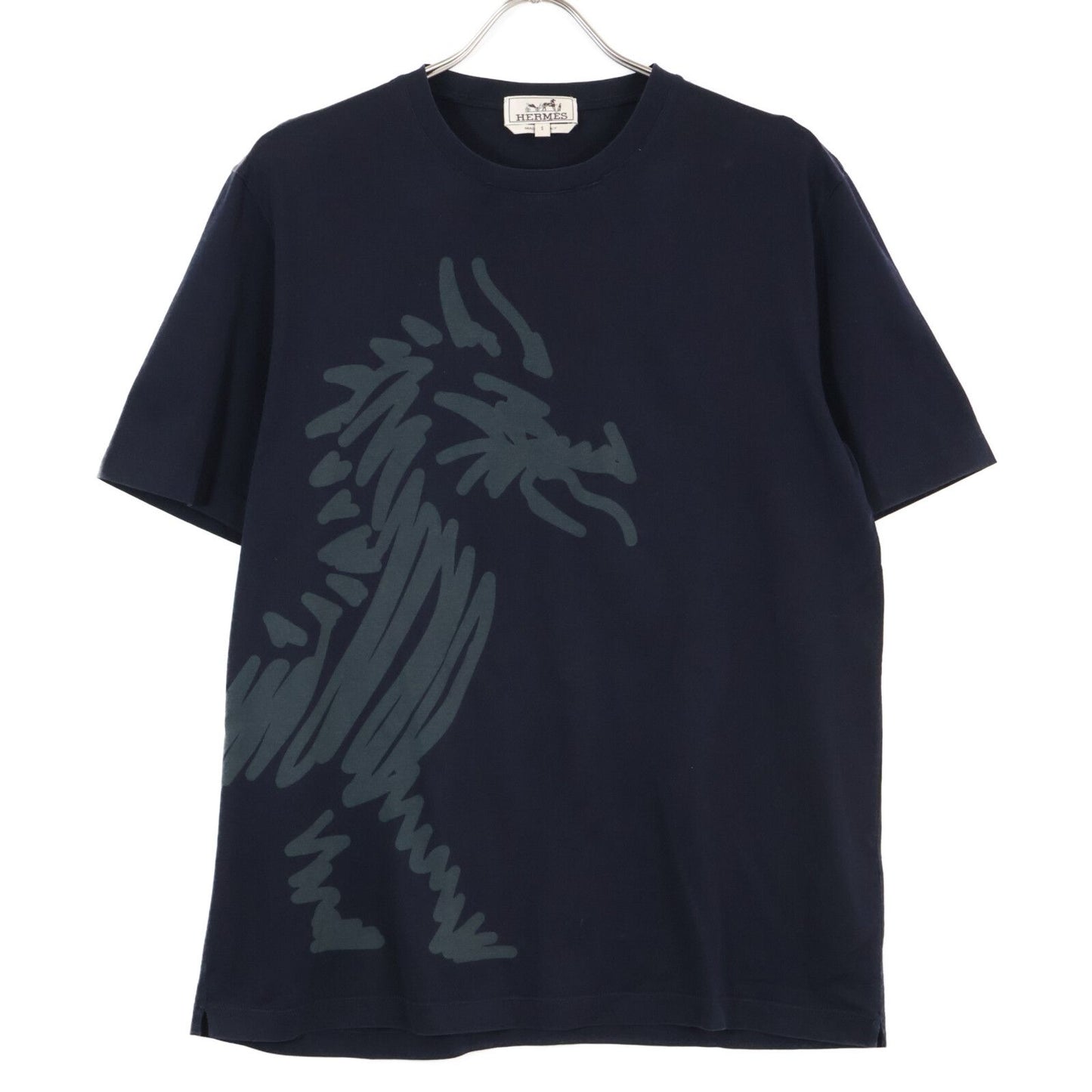 Hermes Cotton Dragon Print T-Shirt