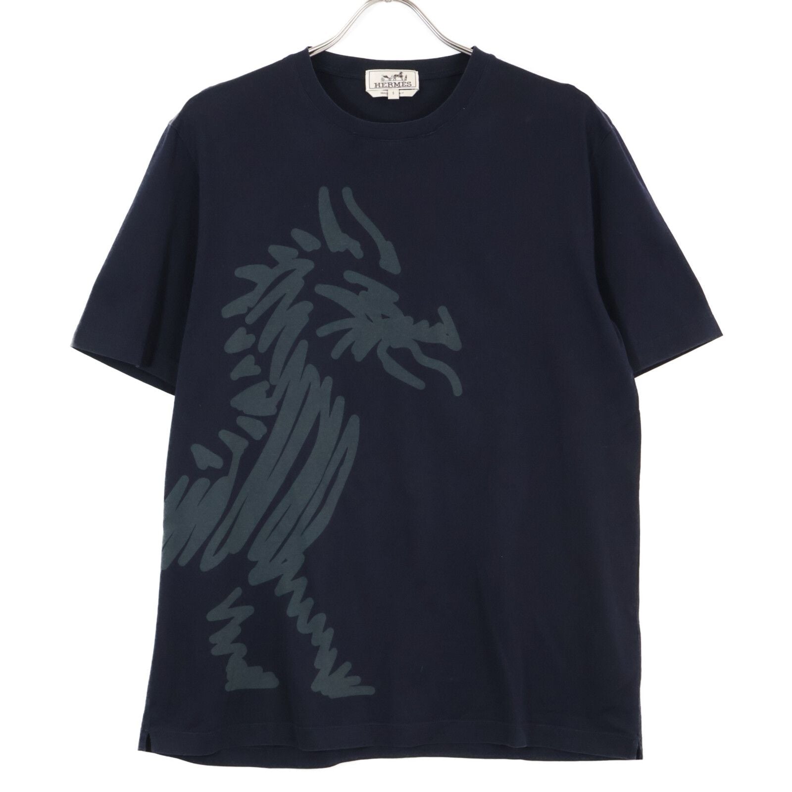 Hermes Cotton Dragon Print T-Shirt