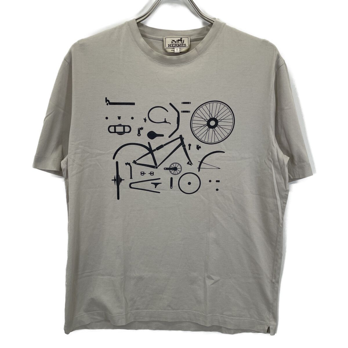 Hermes Cotton 100% Bicycle Parts T-Shirt