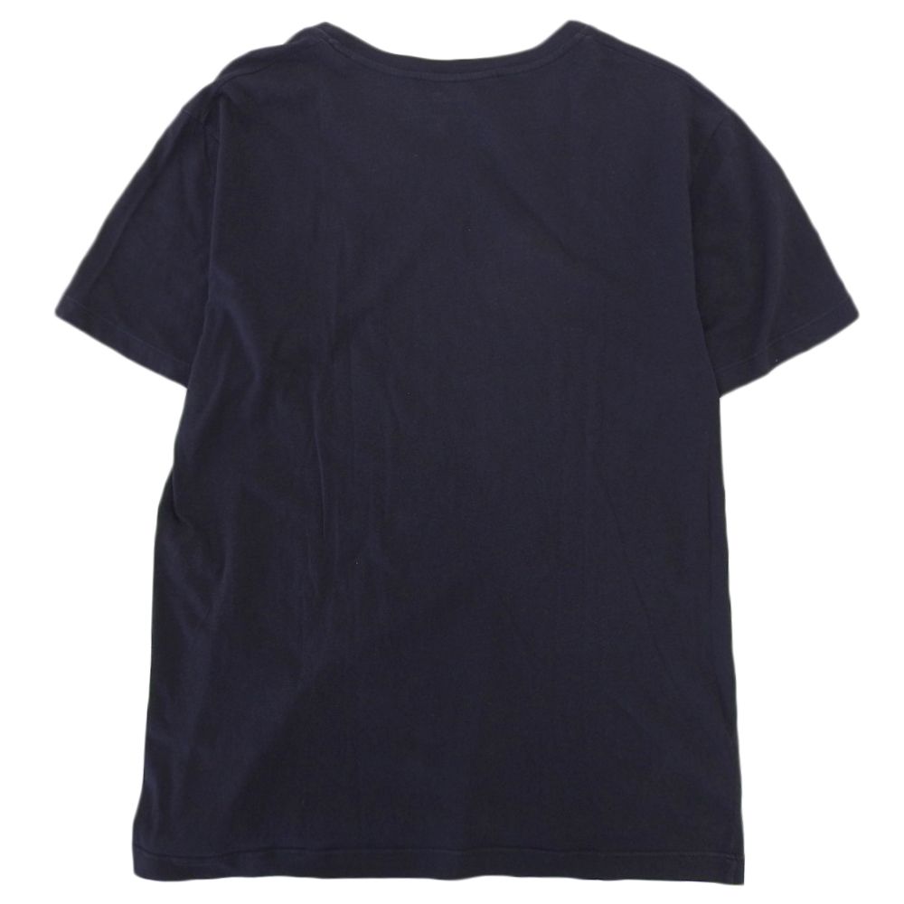 Gucci Cotton Emblem T-Shirt Top Navy — view 2