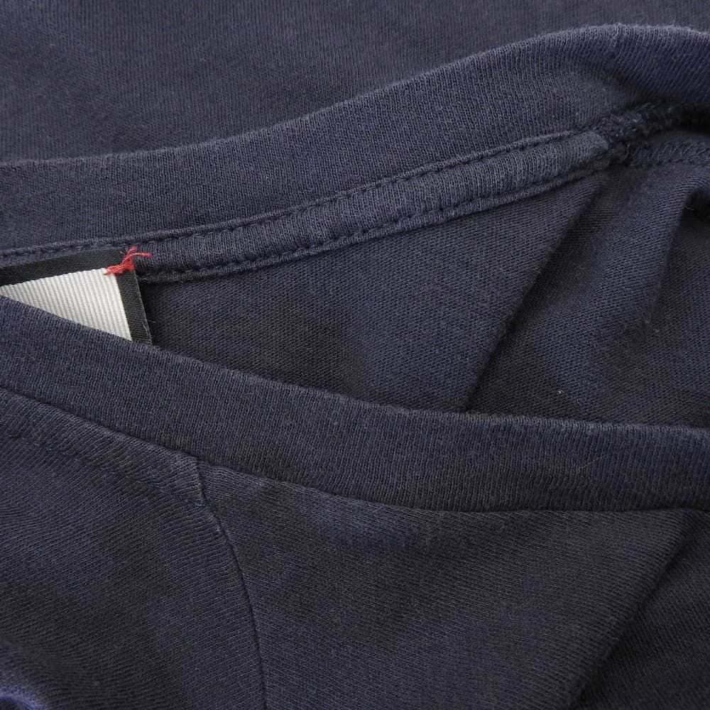 Gucci Cotton Emblem T-Shirt Top Navy — view 5