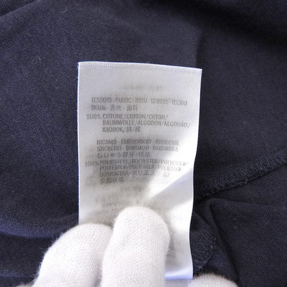 Gucci Cotton Emblem T-Shirt Top Navy — view 4
