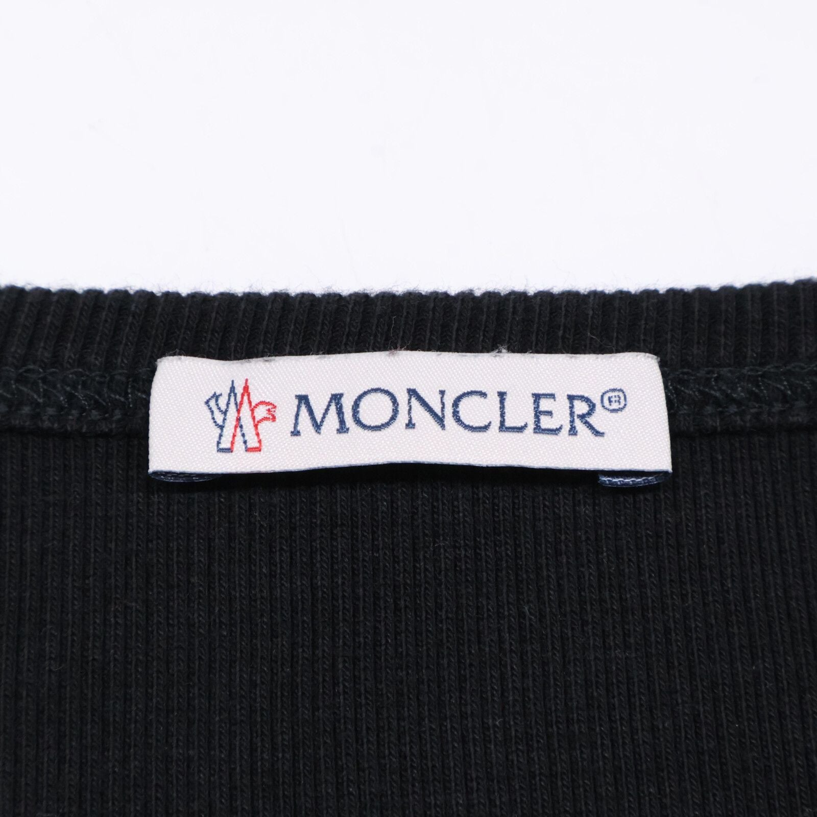 Moncler Black Vestito Rib Knit Sleeveless Dress — view 3