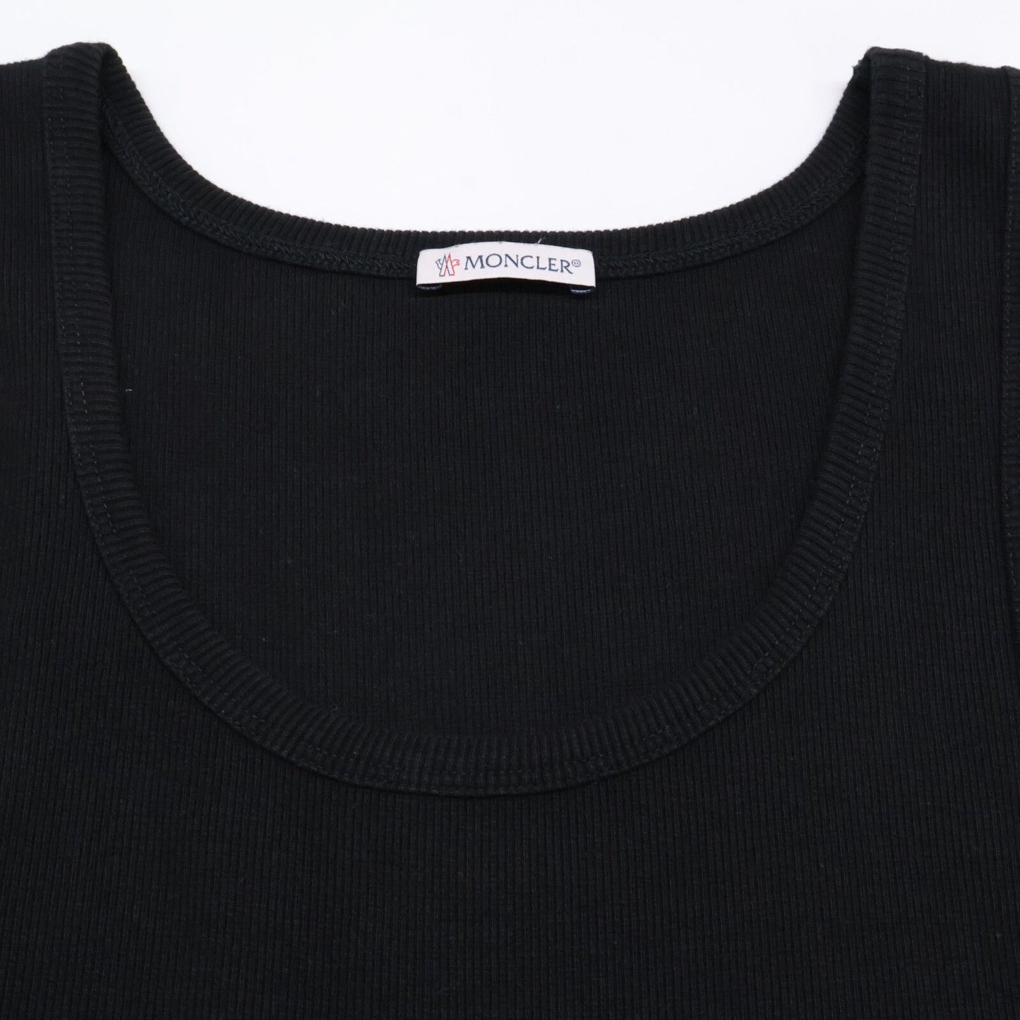 Moncler Black Vestito Rib Knit Sleeveless Dress — view 8