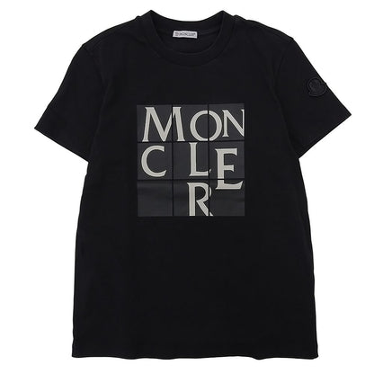 Moncler Cotton Print T-Shirt Top Black XS