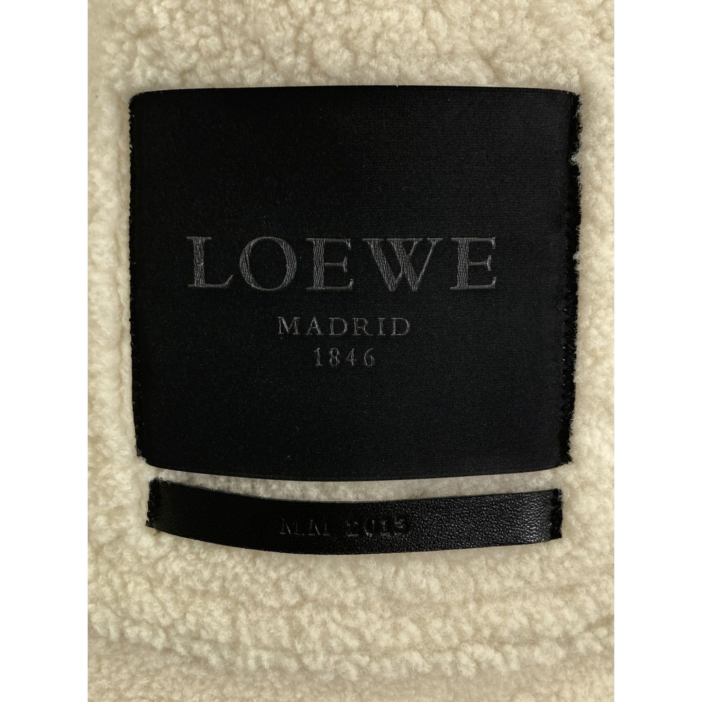 Loewe Ivory Shearling Coat 36 — view 4