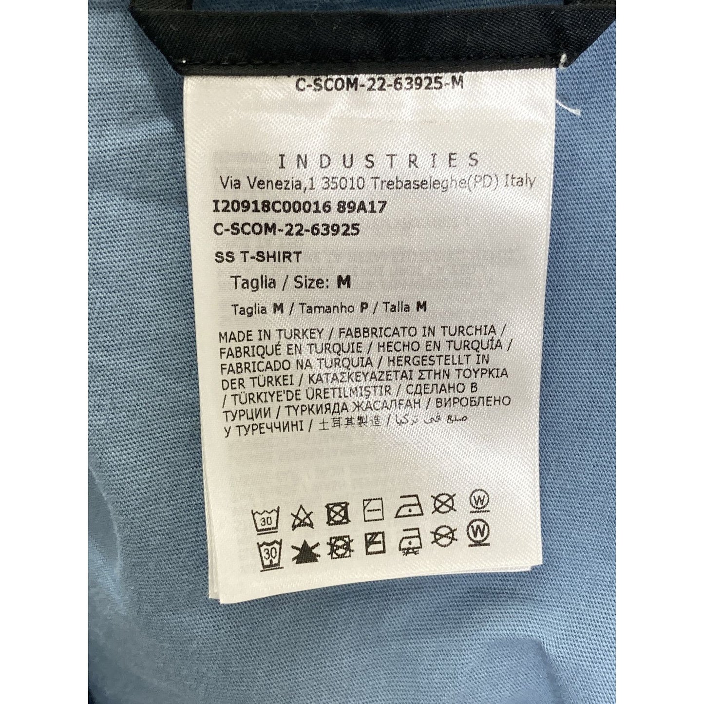 Moncler Light Blue Logo Short Sleeve T-Shirt — view 4