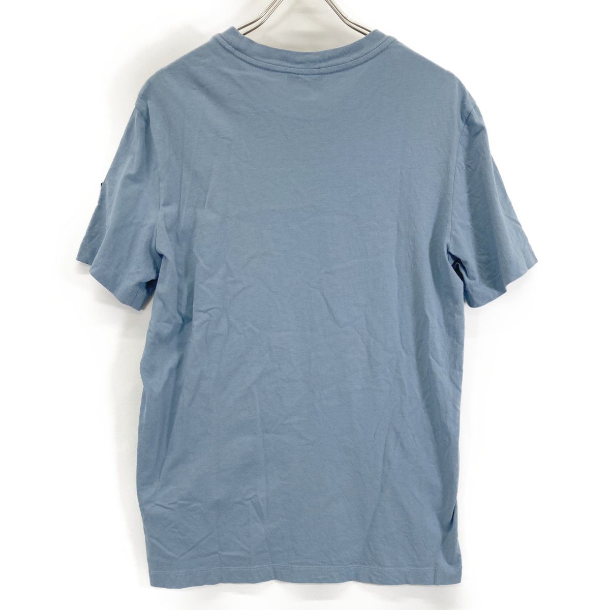 Moncler Light Blue Logo Short Sleeve T-Shirt — view 2