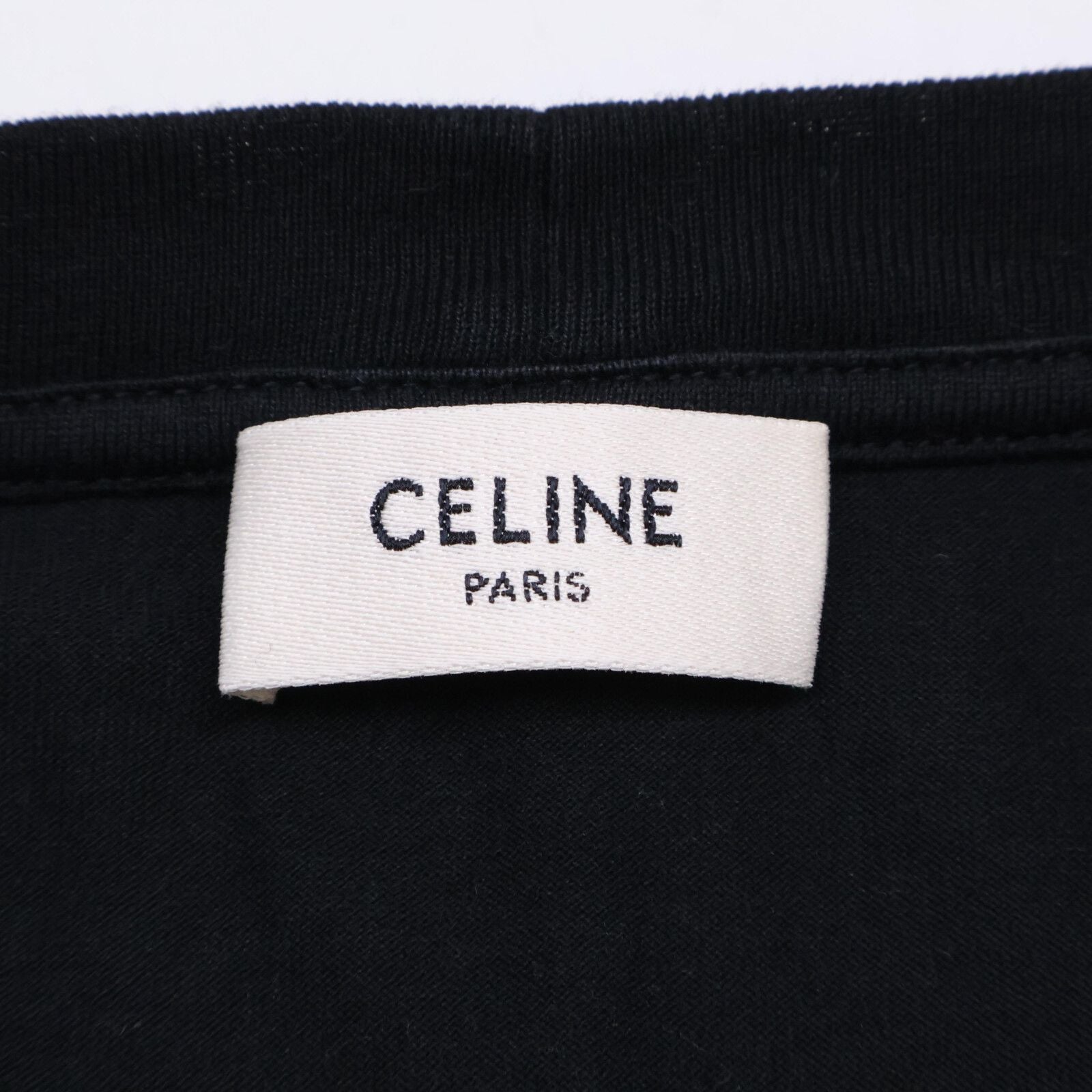 Celine Black Crack Logo Stone Shirt — view 3