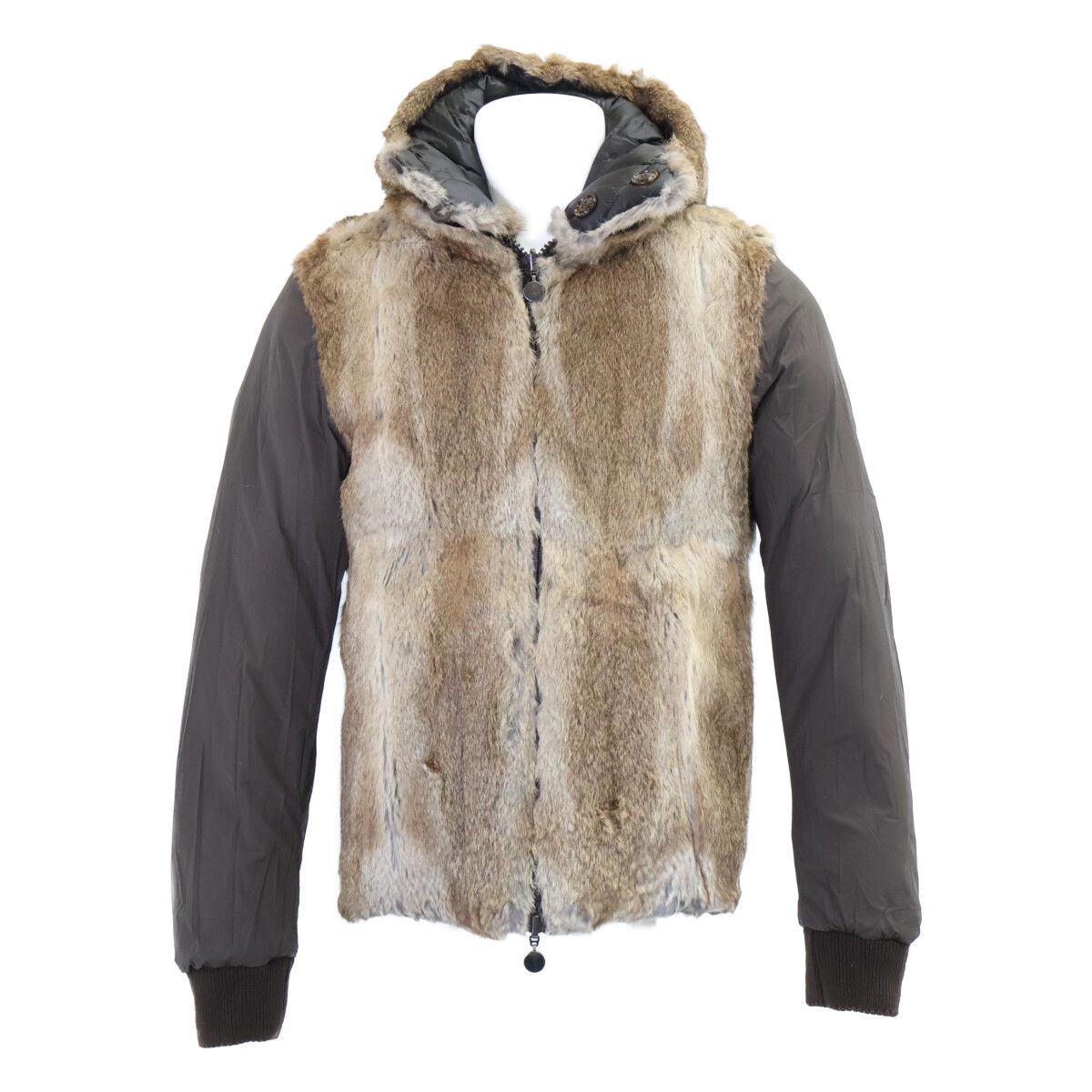 Moncler Bastogne Giubbotto Rabbit Fur Lining Reversible Down Jacket — view 4