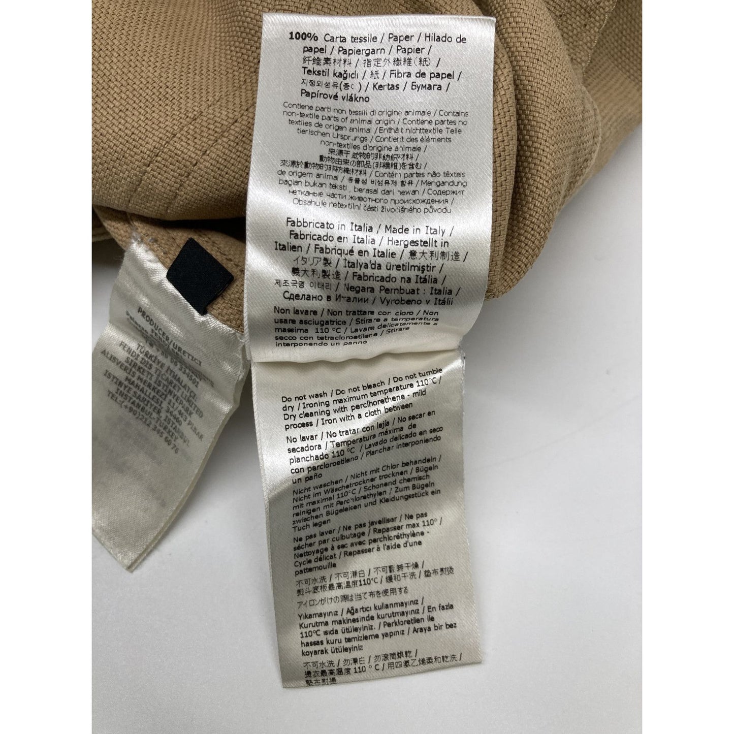 Fendi Made Beige Work Painter Bermuda Canvas Shorts 48 — view 6