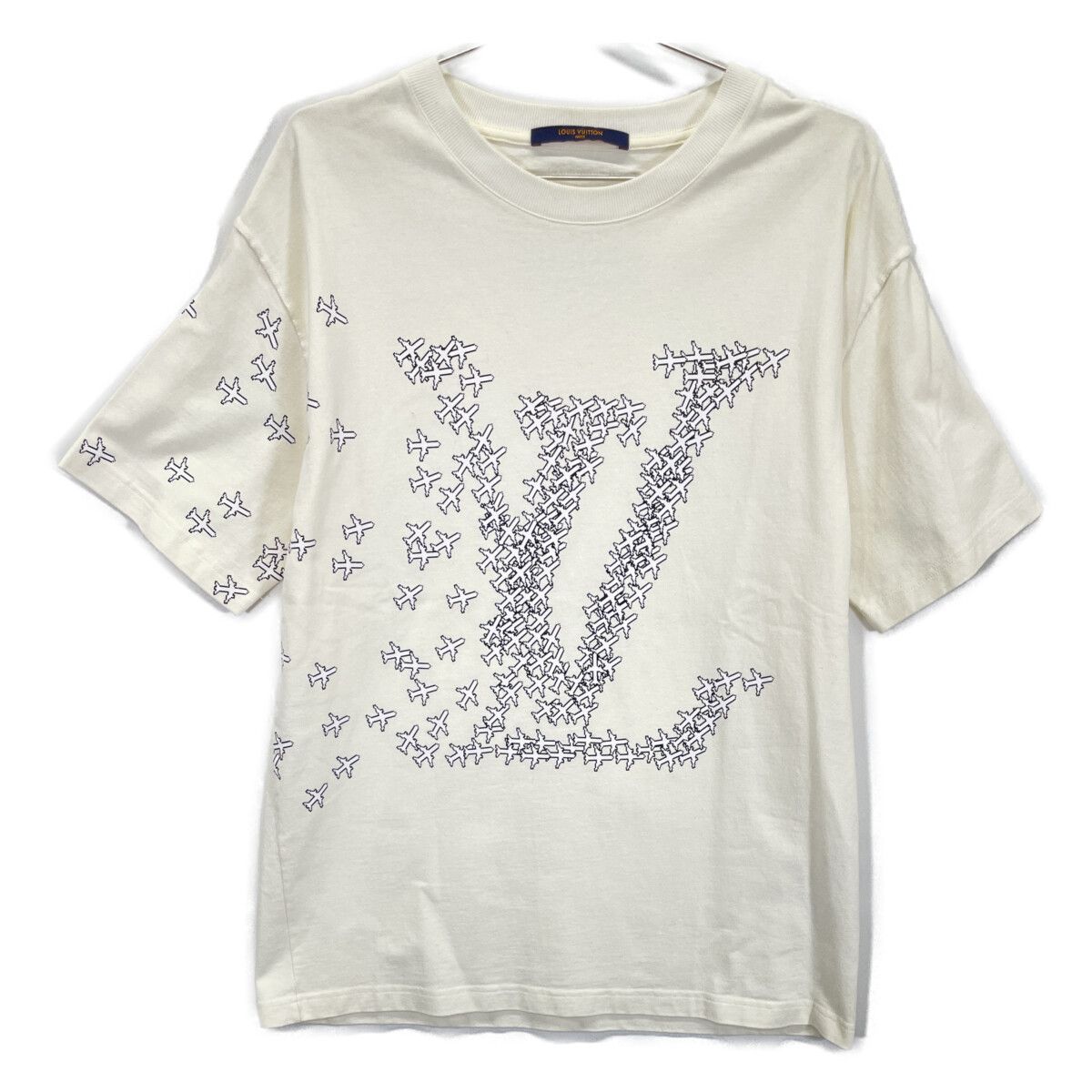 Louis Vuitton White Npl Airplane Print T-Shirt