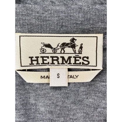 Hermes Cheval Leather Logo Patch Short Sleeve T-Shirt — view 3