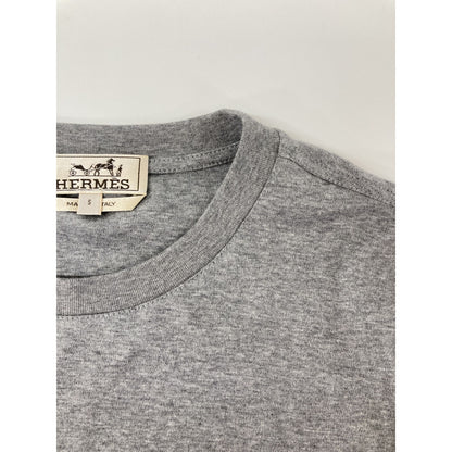 Hermes Cheval Leather Logo Patch Short Sleeve T-Shirt — view 7