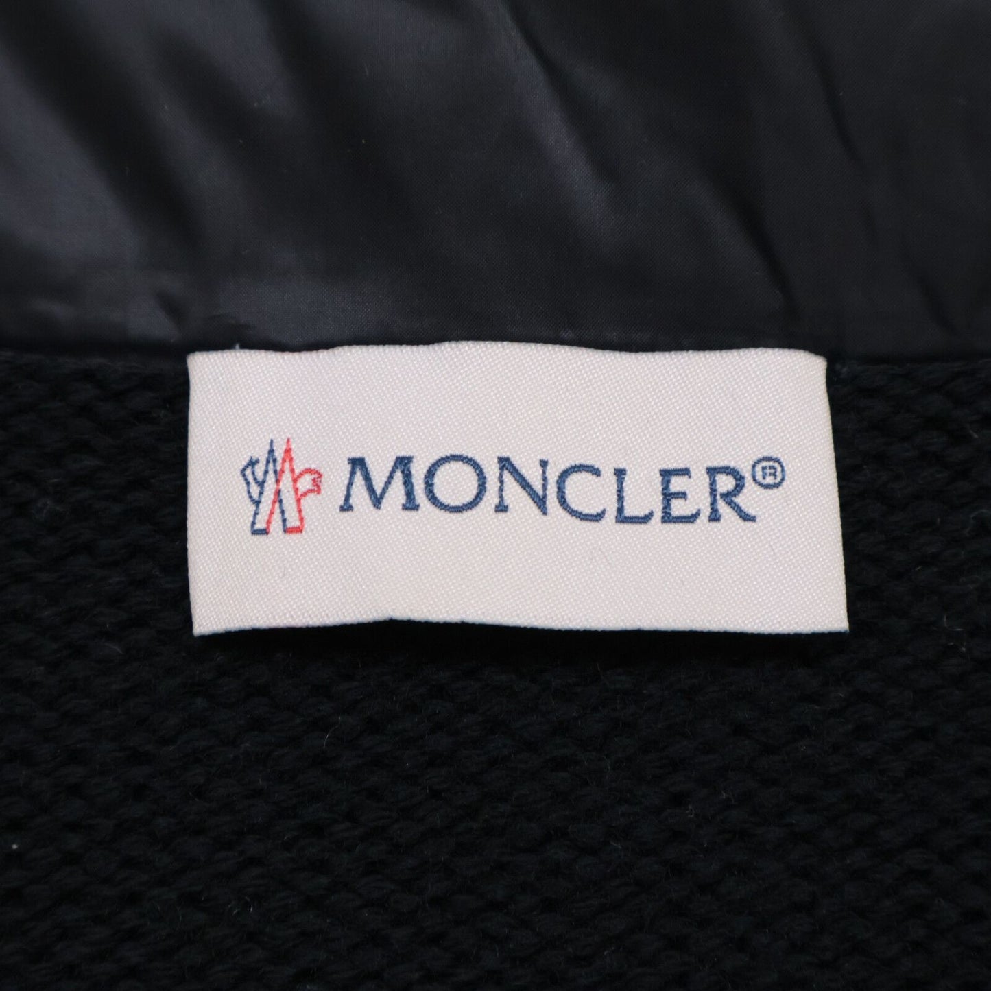 Moncler Black White Cardigan Tricot Border Jacket XS — view 4