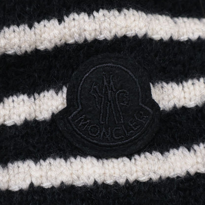 Moncler Black White Cardigan Tricot Border Jacket XS — view 8