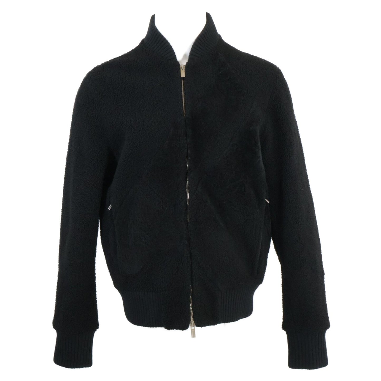 Hermes Shearling Boa Jacket Zip Up 50
