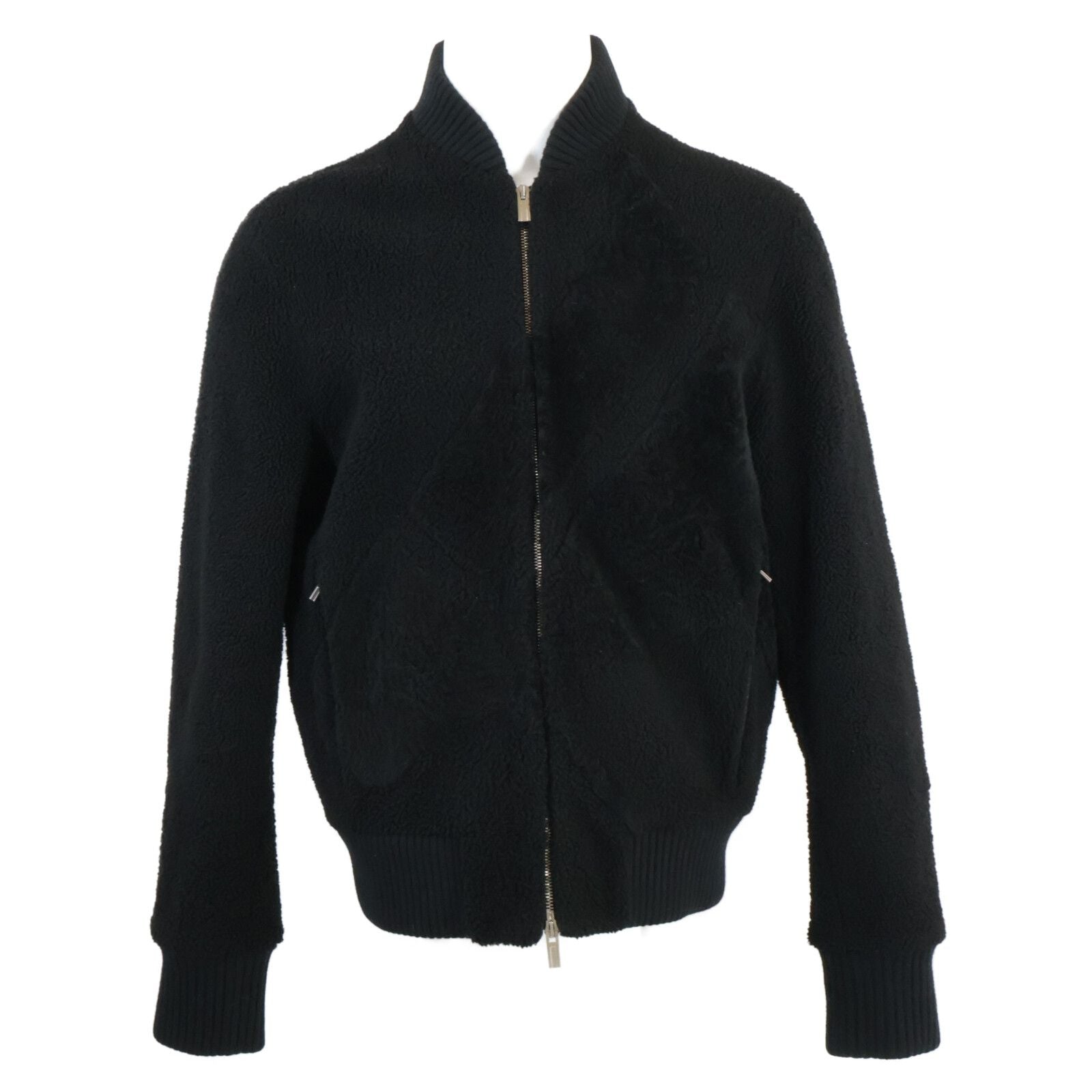 Hermes Shearling Boa Jacket Zip Up 50