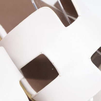 Hermes Santorini Motif Ankle Strap Flat Sandals — view 8