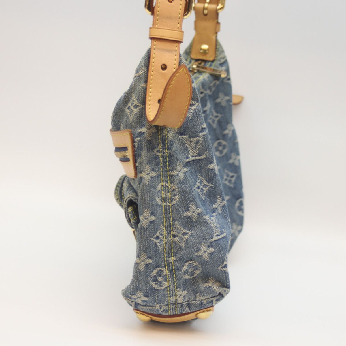 Louis Vuitton 06 Monogram Denim Baggy PM Long Strap Crossbody — view 2