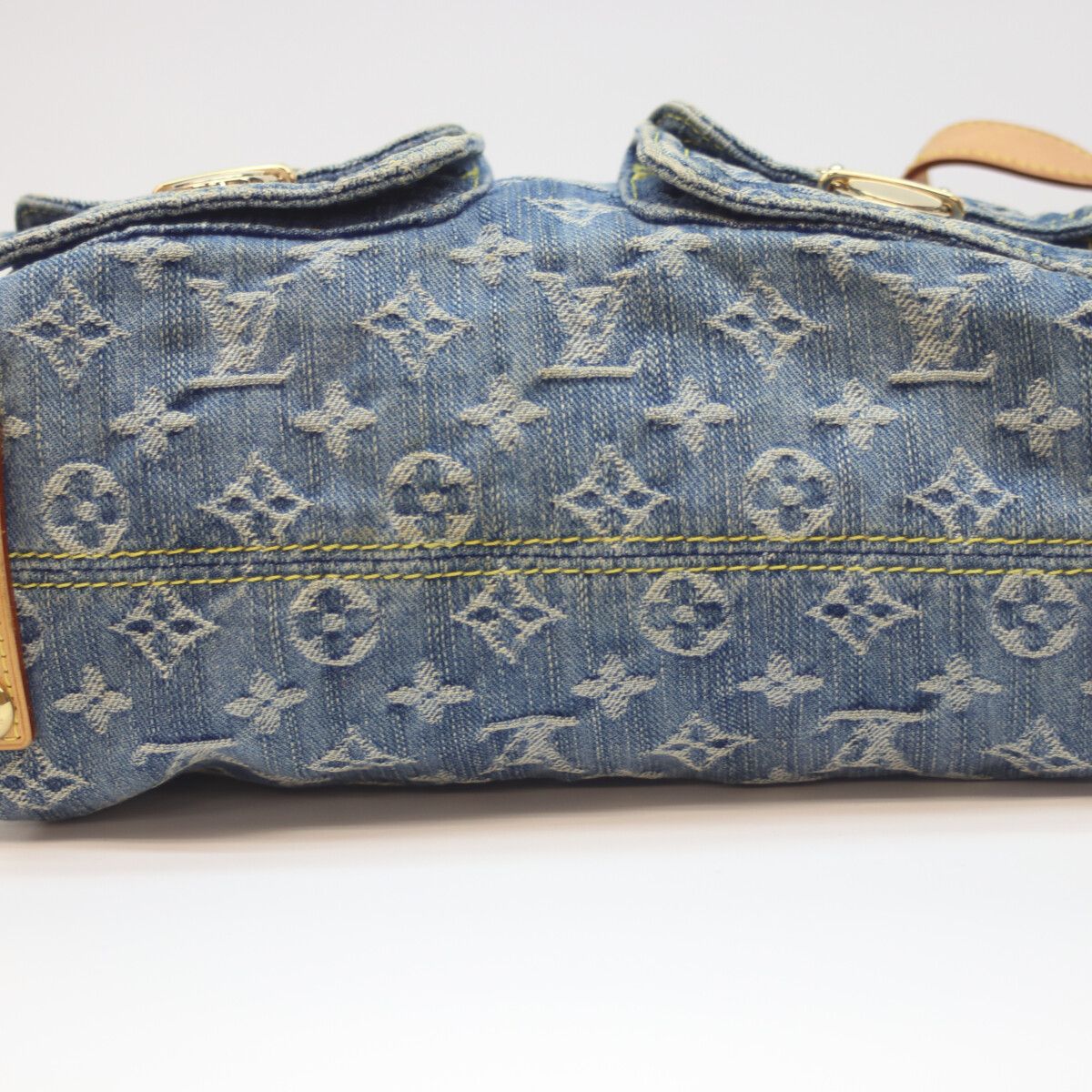 Louis Vuitton 06 Monogram Denim Baggy PM Long Strap Crossbody — view 5