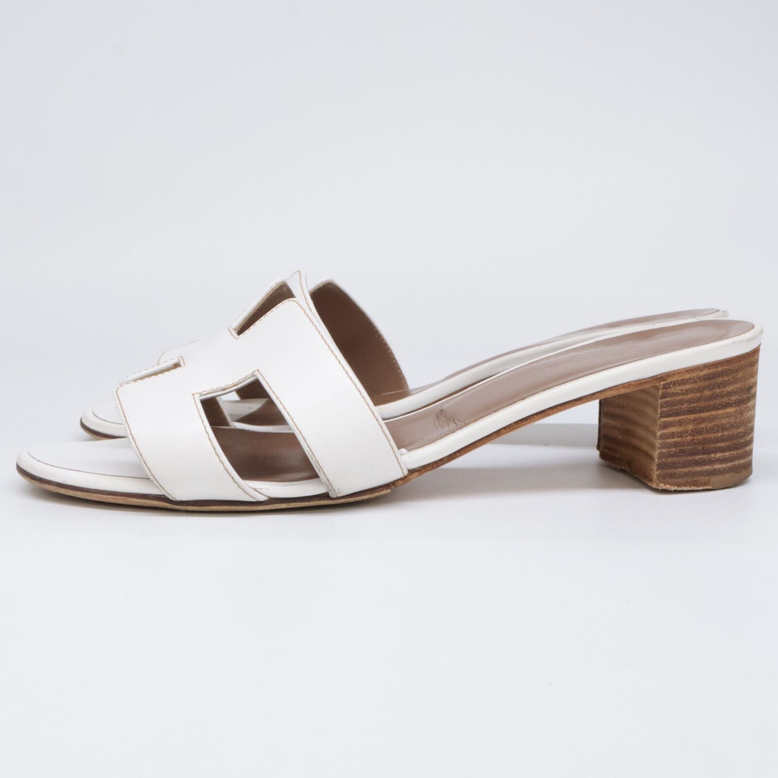 Hermes Oasis Calfskin Motif Sandals — view 3