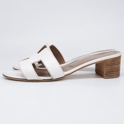 Hermes Oasis Calfskin Motif Sandals — view 3