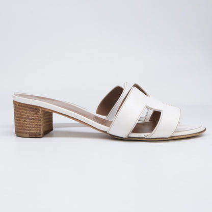 Hermes Oasis Calfskin Motif Sandals — view 5