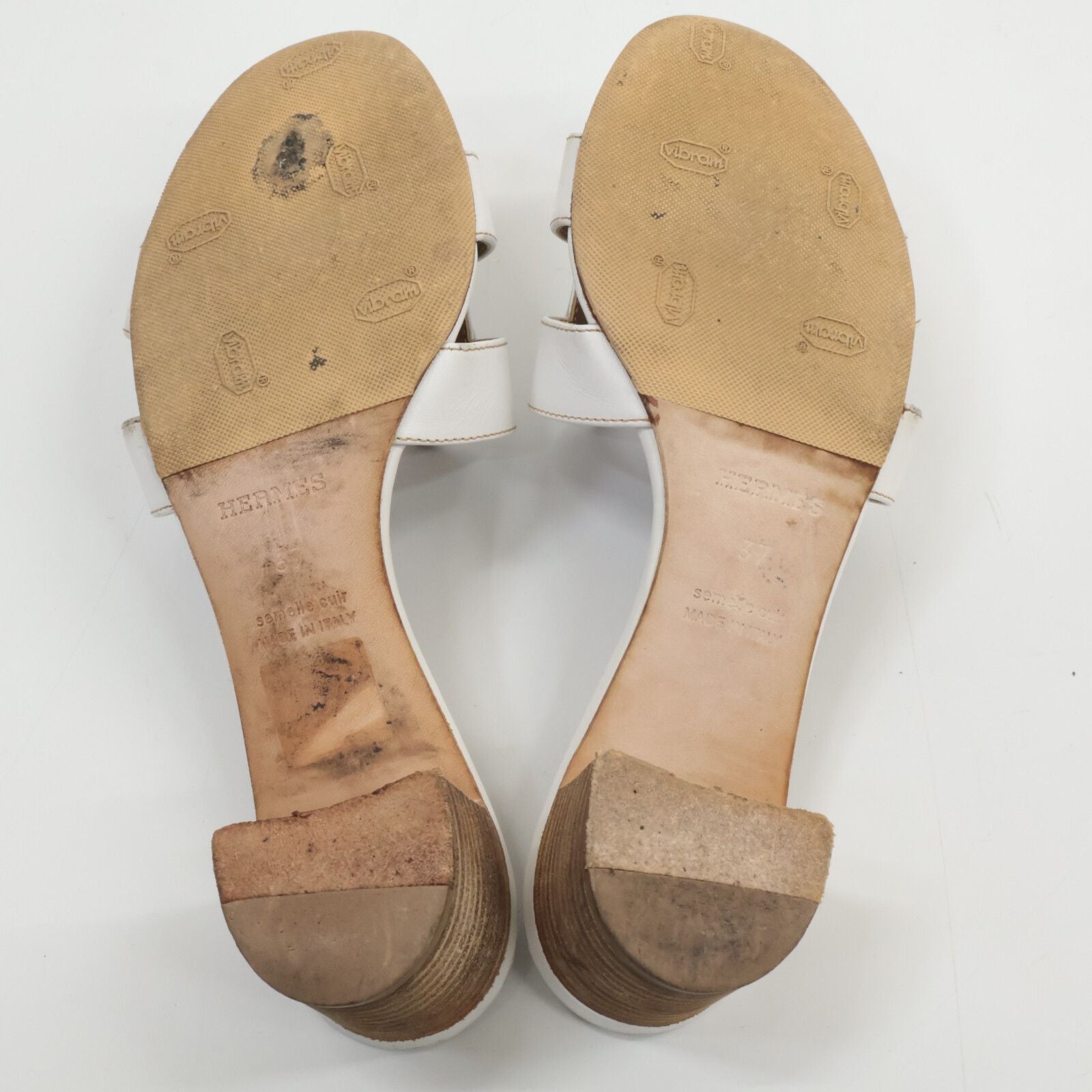 Hermes Oasis Calfskin Motif Sandals — view 7