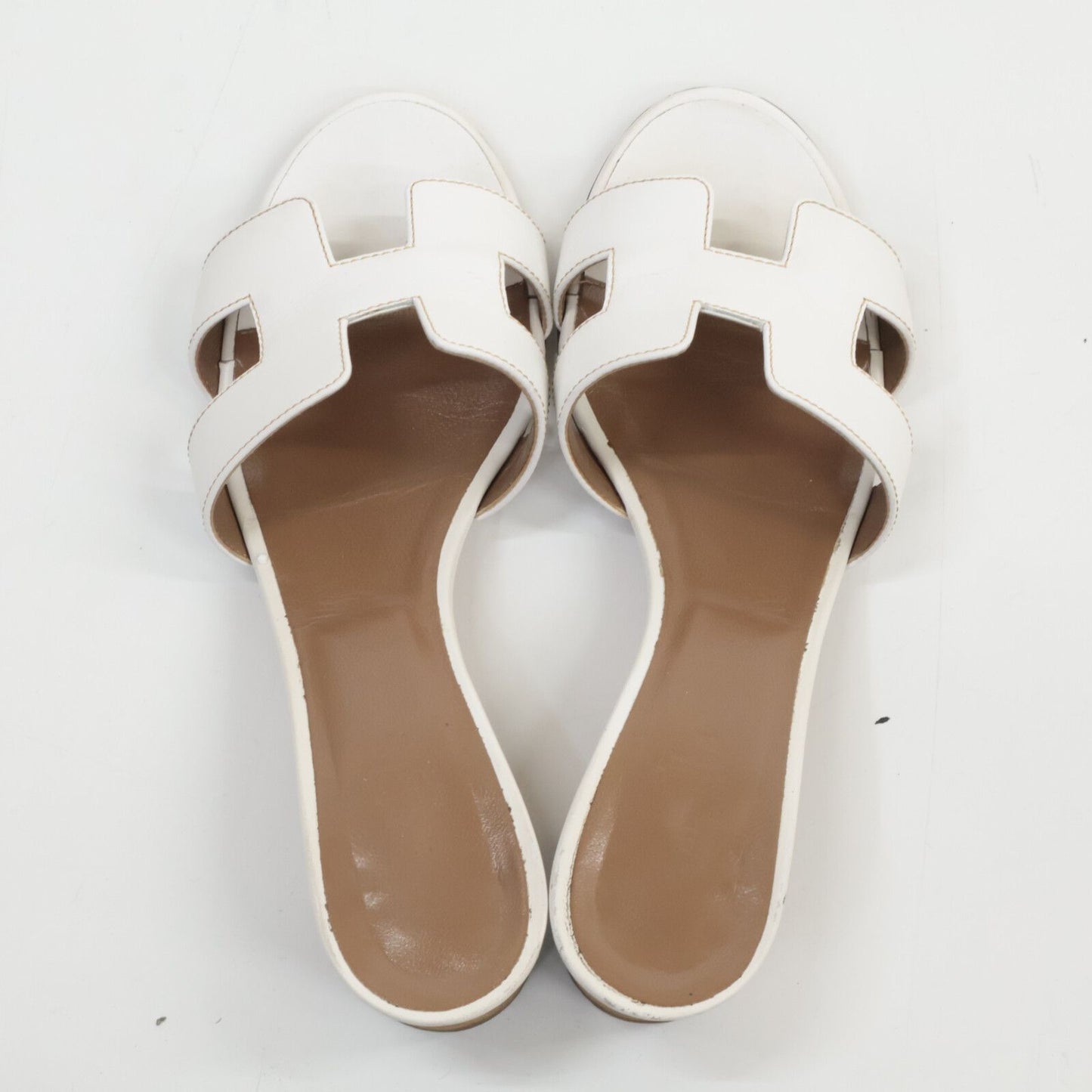 Hermes Oasis Calfskin Motif Sandals — view 6