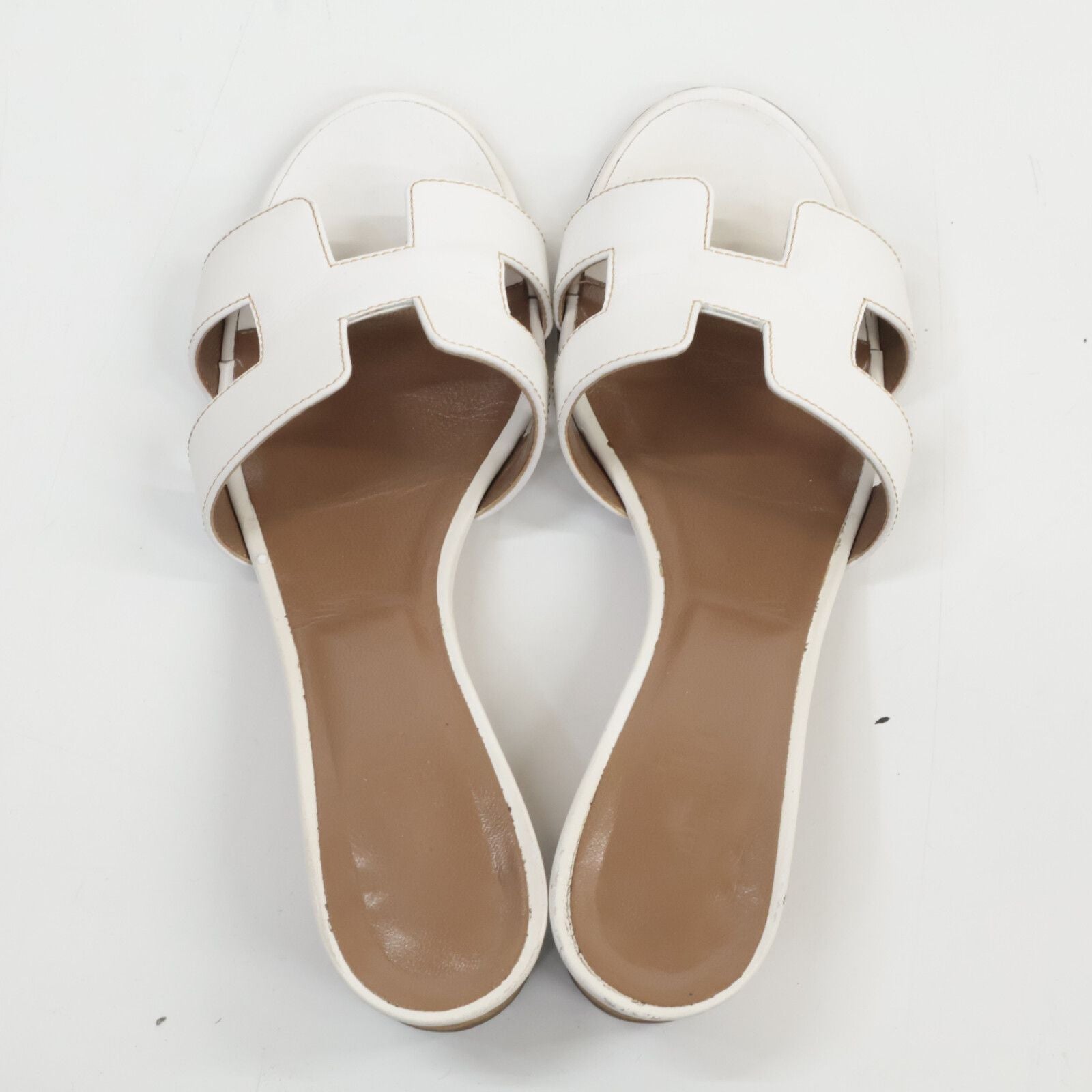 Hermes Oasis Calfskin Motif Sandals — view 6