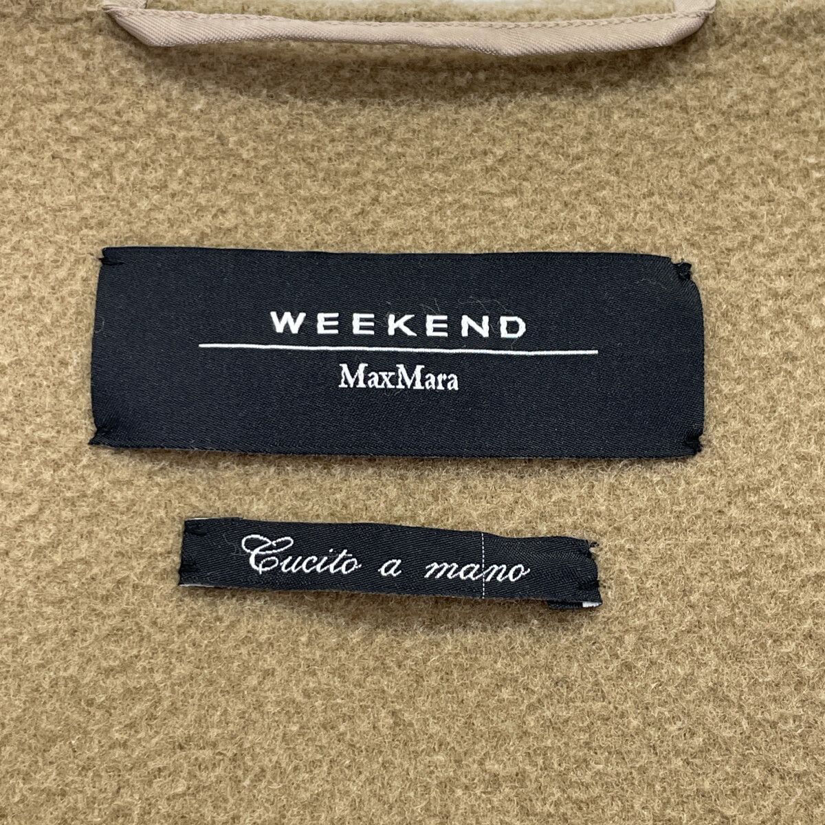 Max Maraweekend Cucito a Camel Wool Gala Hooded Cape Coat 36 — view 4