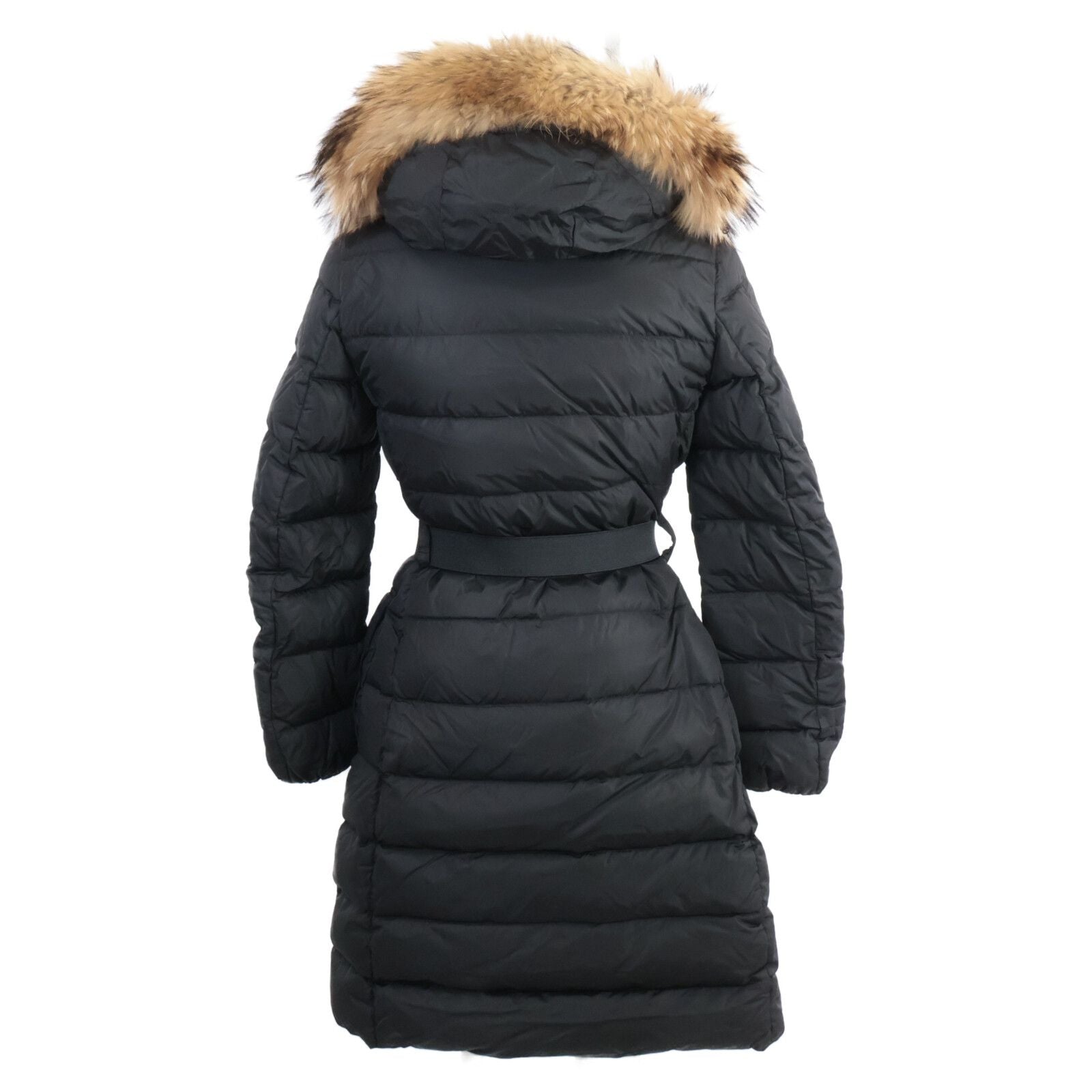 Moncler Khloe Belted Hood Down Coat 00 — view 2