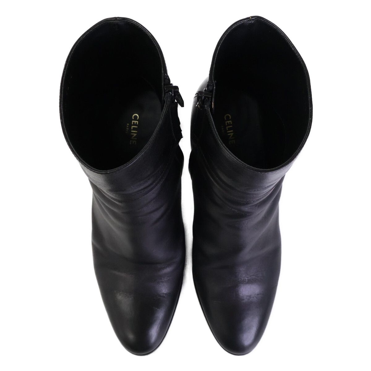 Celine Triomphe Claude Ankle Boots Chunky Heels Short — view 7